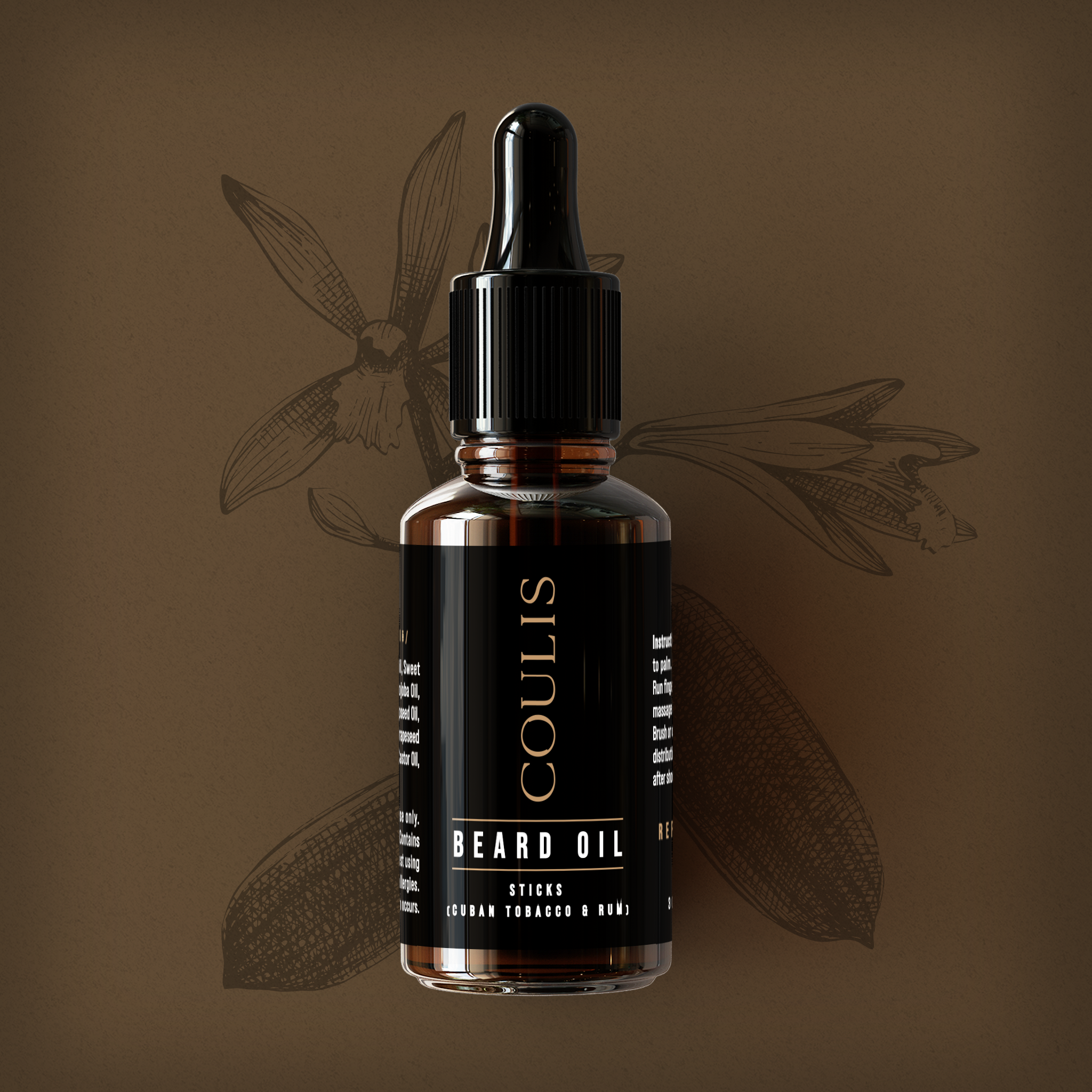 cuban tobacco beard oil Coulis Beard Oil-- cuban tobacco beard oil Coulis Beard Oil--