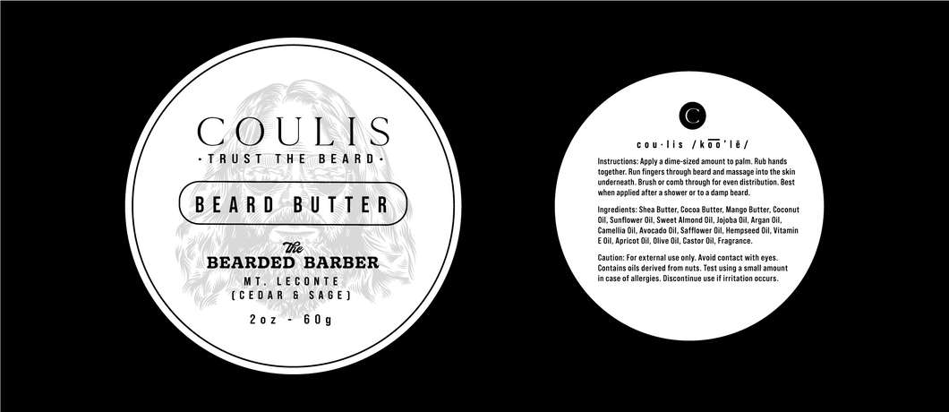 Coulis & The Bearded Barber Beard Butter--