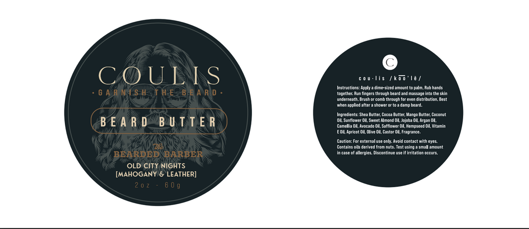 Coulis & The Bearded Barber Beard Butter--