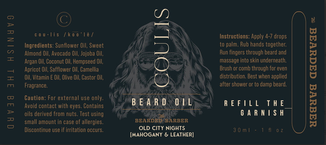 Coulis & The Bearded Barber Beard Oil--