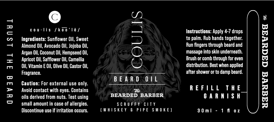 Coulis & The Bearded Barber Beard Oil--